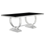 Antoine - Rectangular Glass Top Dining Table, 94.5"