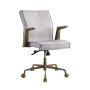 Attica - Executive Office Chair - Vintage White Top Grain Leather