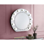 Farai - Wall Decor - Mirrored & Faux Crystal Diamonds - 29"