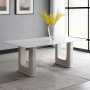 Kalam - Dining Table - Ceramic Top & Beige Finish, 79"