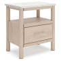Cadmori - Two-Tone - One Drawer Night Stand
