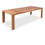 Tulum - Teak Outdoor Patio Dining Table - Natural, 108.5"