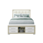 Emma - Queen Bed Headboard With LED And USB - Natural /