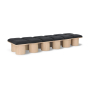 Pavilion - 108" 12 Piece Modular Bench With Natural Base