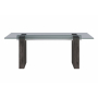 D4238DT - Dining Table Top Glass - Clear - Pearl Silver