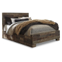 Derekson - Multi Gray - Queen Panel Bed With 2 Under Bed Storage Drawers