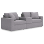 Cozymax - Granite - 3-Piece Sectional With Storage Console, 93"