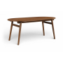 Leesa - 71" Solid Wood And Walnut Veneer Dining Table - Brown - Dark Brown, 71"