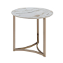 Zaidee - End Table - Sintered Champagne, 23.5"