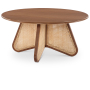 Butterfly - Coffee Table - Brown - Dark Brown, 38"