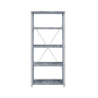 Jurgen - Bookshelf - Faux Concrete & Silver - Pearl Silver
