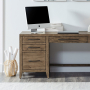 Shaker Lakes - L Writing Desk Top - Harvest Brown - Dark Brown