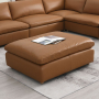 Brighton - Ottoman - Brown Top Grain Leather, 52"