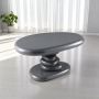 Charlene - 30" End Table - Gray High Gloss - Dark Gray, 30"