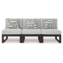 Beachloft - Black / Gray - 3-Piece Outdoor Sectional, 60.4"