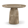 Venosa - 42" Concrete Indoor / Outdoor Dining Table - Beige, 42"