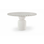 Petalia - 54'' Indoor/Outdoor Dining Table - Cream - Pearl Silver, 54"