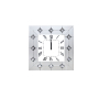 Hessa - Wall Clock - Mirrored & Faux Rhinestones