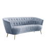 Bayram - Sofa - Light Gray Velvet, 84"
