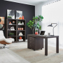 Modern Edge - 4 Piece Desk Set - Caffe - Dark Brown