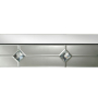 Hessa - Accent Table - Mirrored & Faux Rhinestone, 47"