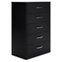 Finch - Black - Five Drawer Chest - 46" Height, 45.63" Tall