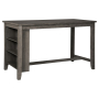 Caitbrook - Gray - Rectangular Dining Room Counter Table, 60"
