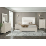 Clara - 5 Piece Full Bedroom Set (Bed, Dresser & Mirror, Nightstand, Chest) - Beige