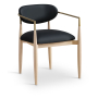 Riccio - Vegan Leather Dining Arm Chair (Set of 2)