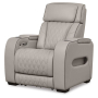 Boyington - Gray - Power Recliner/Adj Headrest