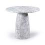 Cosenza - 42" Concrete Indoor / Outdoor Counter Height Table - White, 42"