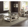 Chelmsford - Coffee Table - Antique Taupe & Clear Glass, 42"