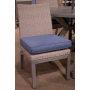 Half Moon Beach Side Chair With Cushion (Set of 2) Blue / Gray