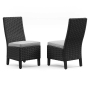 Beachcroft - Black / Light Gray - Side Chair With Cushion (Set of 2)