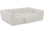 Miramar - 6 Piece Modular Sectional - Cream, 109"