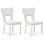Chalanna - White - Dining Upholstered Side Chair (Set of 2)