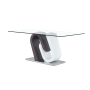 D4127 - Dining Table - Dark Grey / Silver - Dark Gray, 70.87"