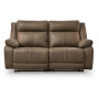 Max-Momentum 2-Piece Power Reclining Sectional Loveseat Biscotti, 72"
