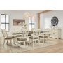 Bolanburg - Brown / Beige - 10 Pc. - Dining Table, 6 Side Chairs, Bench, Sever