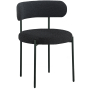 Beacon - Boucle Fabric Dining Chair With Black Legs (Set of 2)