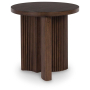 Korestone - Dark Brown - Round End Table, 24"