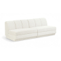 Modari - Fabric Upholstered 2 Piece Modular Sofa - Cream - White, 80"