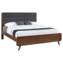 Robyn - Wood Eastern King Panel Bed - Dark Walnut