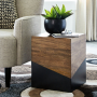 Trailbend - Brown / Gunmetal - Accent Table, 15"