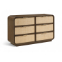 Windsor - Solid Wood Dresser - Brown - Dark Brown, 60.5" Wide