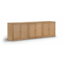 Vero - Solid Wood And Oak Veneer 3 Piece Sideboard/Buffet - Natural - Light Brown