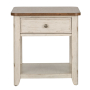 Farmhouse Reimagined - End Table With Basket, 24"