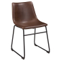 Centiar - Brown / Black - Dining UPH Side Chair (Set of 2)