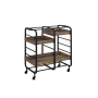Vorrik - Serving Cart - Black & Walnut