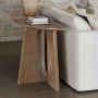 Hendrix Place - Demilune Sofa Table - Brown - Light Brown, 54"